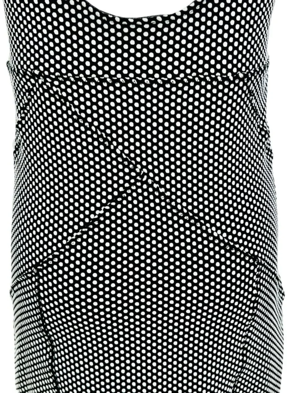 Free People Black White Polka Dot Bodycon Mini Dress L | Indie Sleaze Y2K Baddie